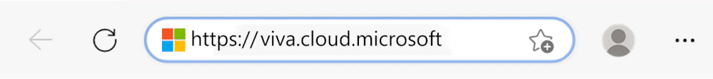 Animated image of a browser address bar rotating through several app URLs on the cloud.microsoft domain: outlook.cloud.microsoft, status.cloud.microsoft, loop.cloud.microsoft, onedrive.cloud.microsoft, teams.cloud.microsoft, sway.cloud.microsoft and viva.cloud.microsoft.