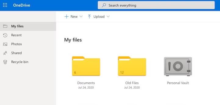 My Files Personal Vault