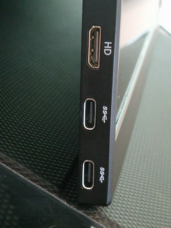 Hongo Portable Monitor Ports Left Side