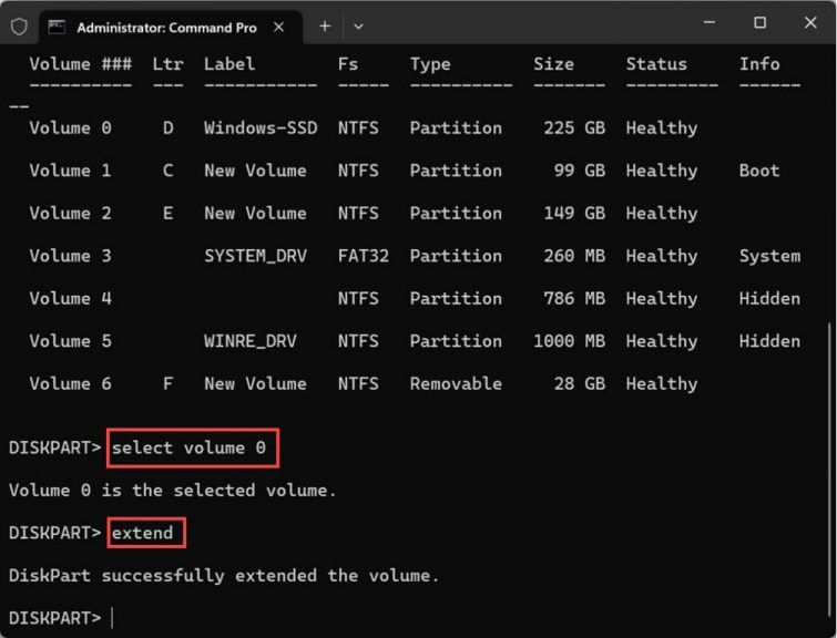 Extend The Disk Using Diskpart