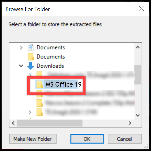 Browse to the folder 2