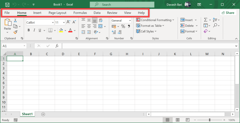 Developers tab not visible