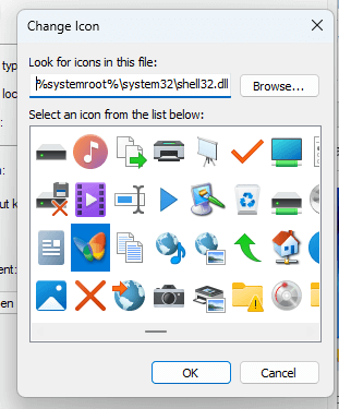 Shell32.dll icons