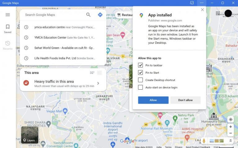 google maps as an edge app